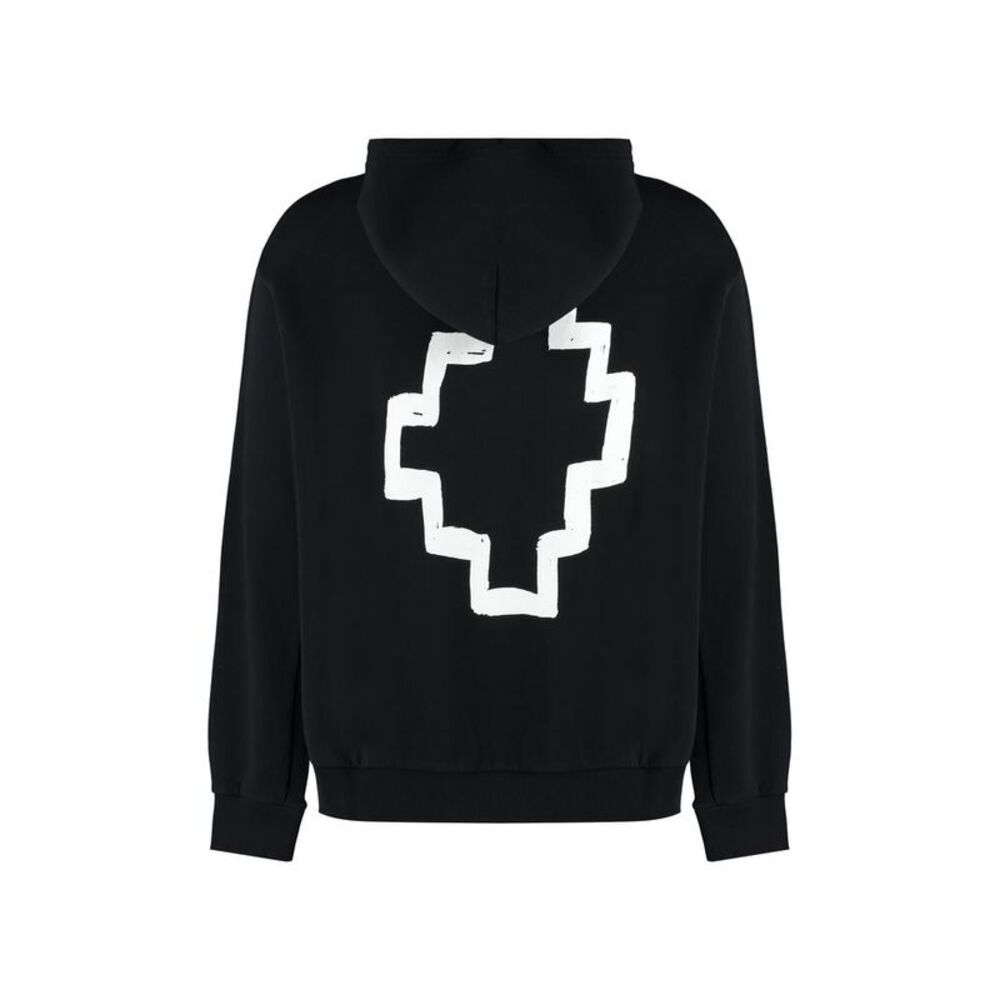 MARCELO BURLON Cross Logo Hoodie Men BLACK T-Shirts